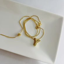 Cargar imagen en el visor de la galería, Collar Ajustable Inicial Pavé Chunky
