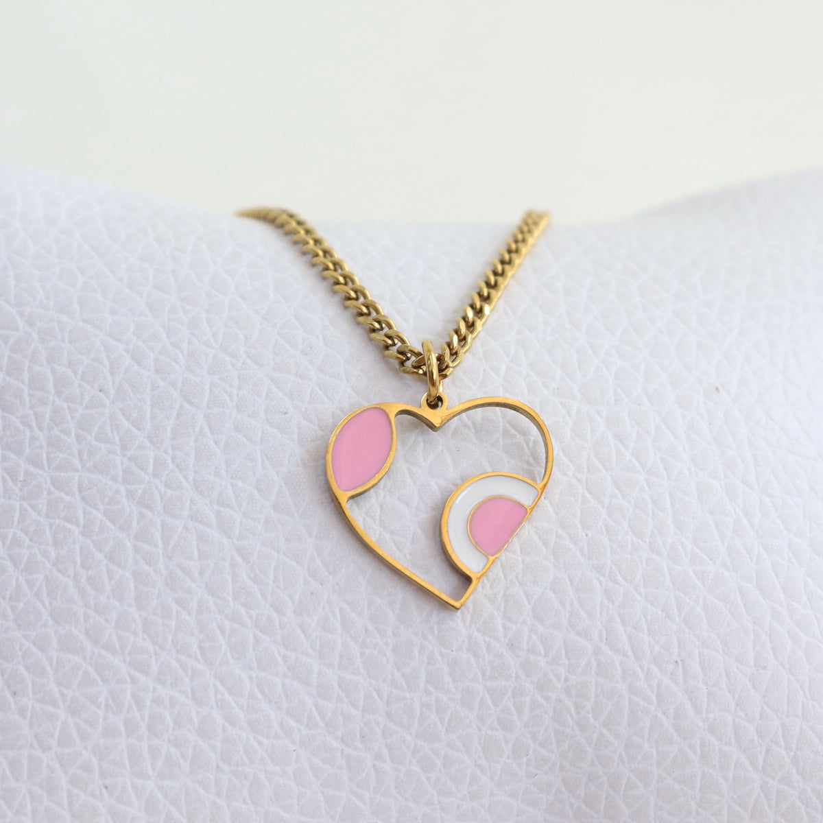 Collar Corazón Rosado