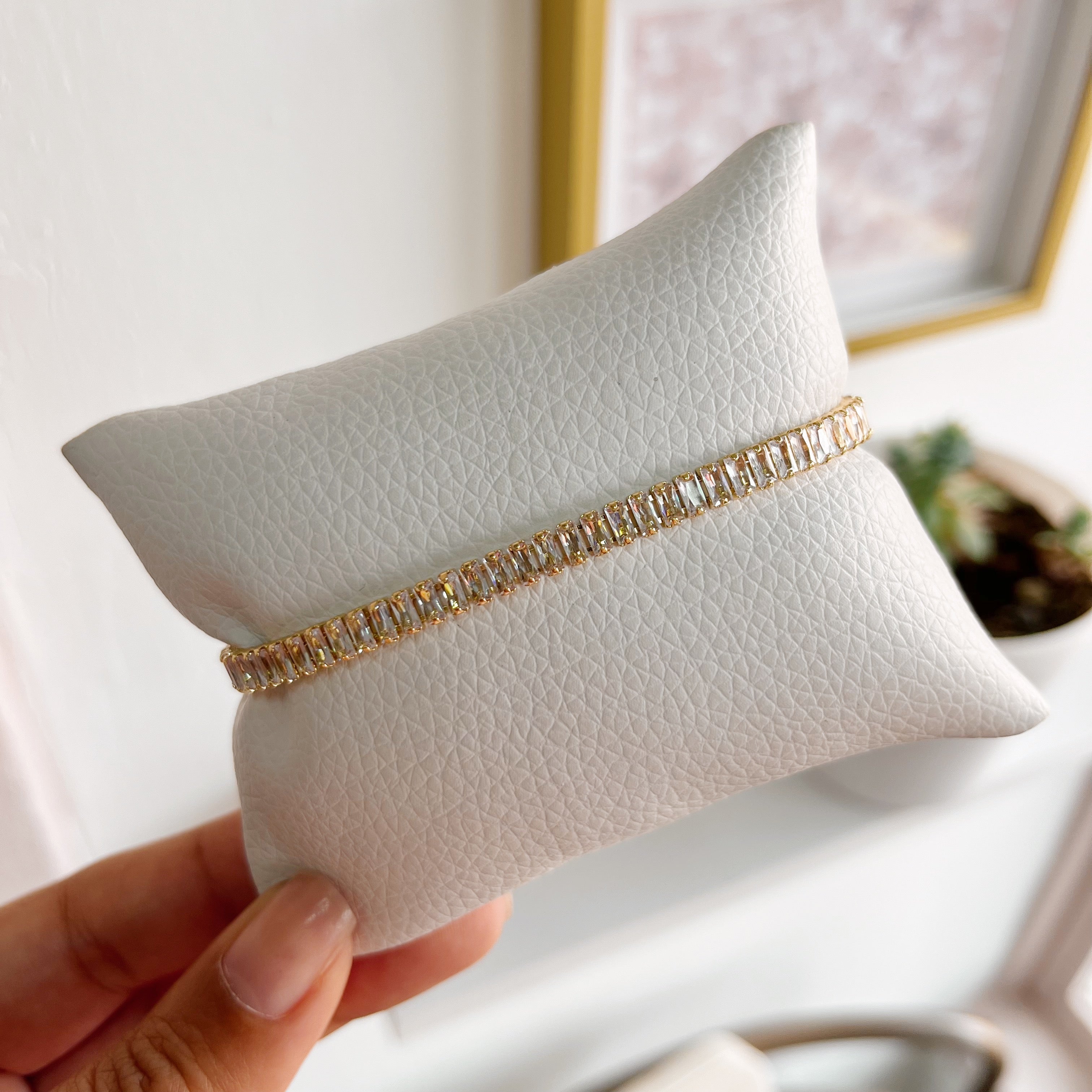 Pulsera Baguette Dorada