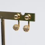 Aretes Teléfono Bolita Pavé