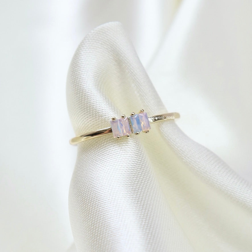 Anillo Baguette Tornasol