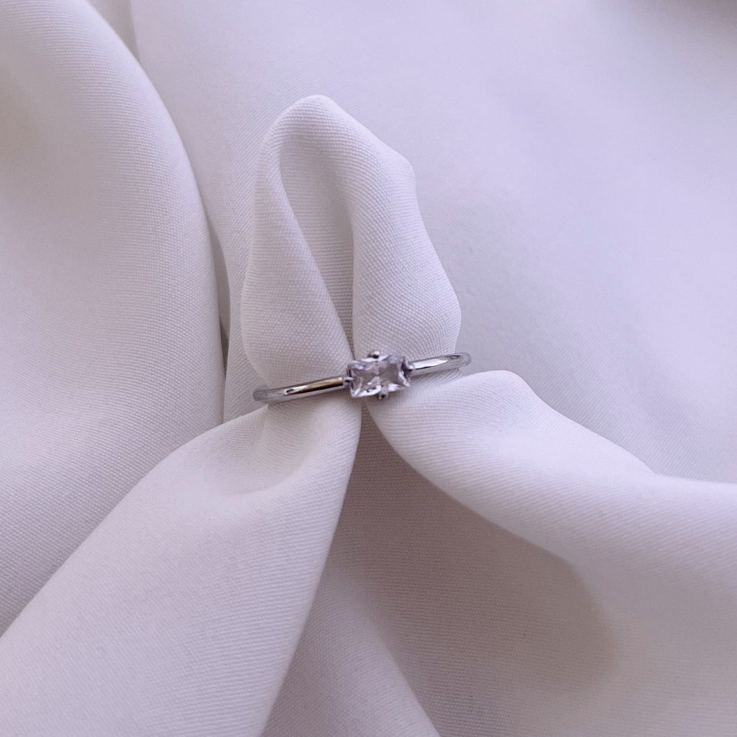 Anillo Baguette Plateado