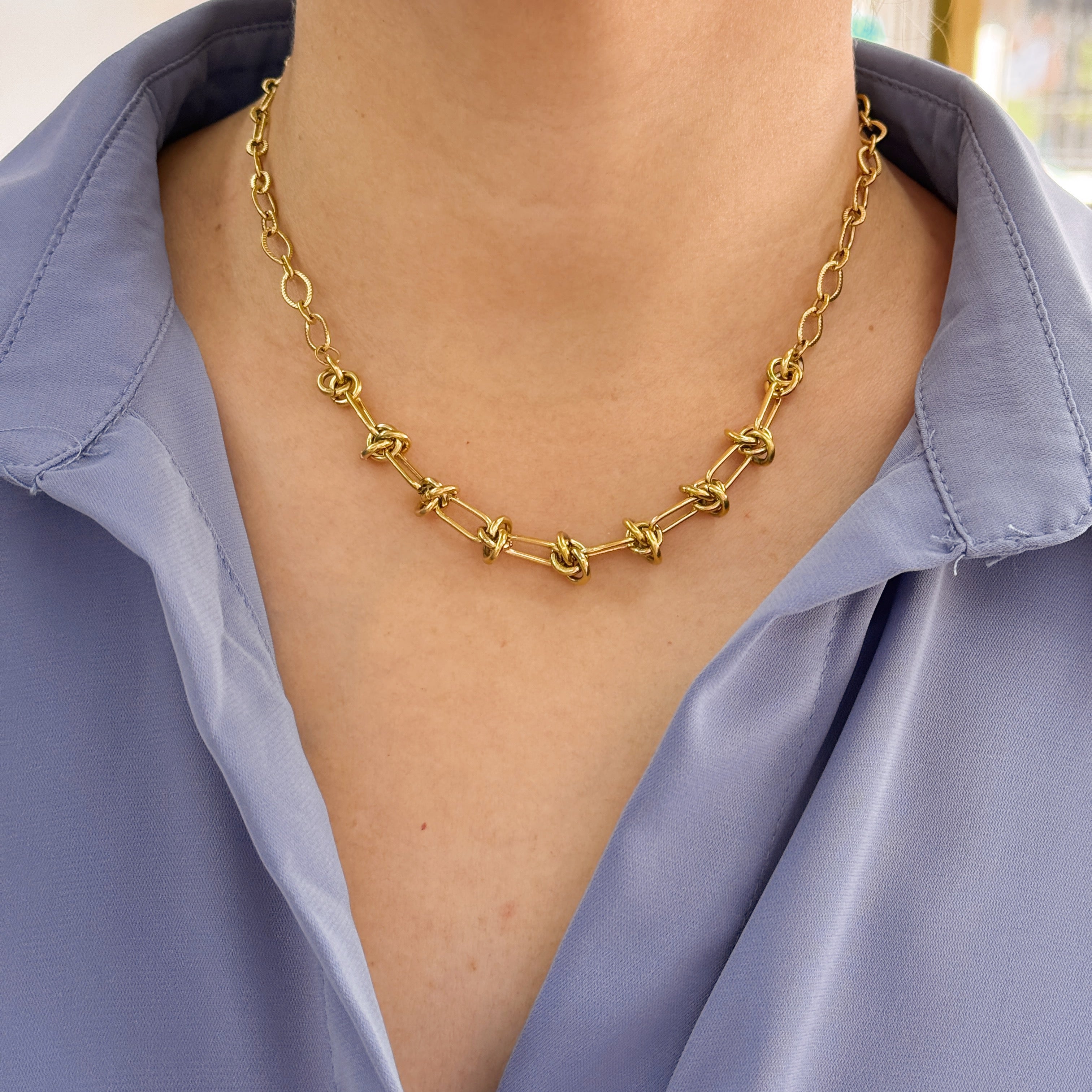 Collar Eslabones con Nuditos