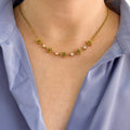Collar Rosas y Cristales