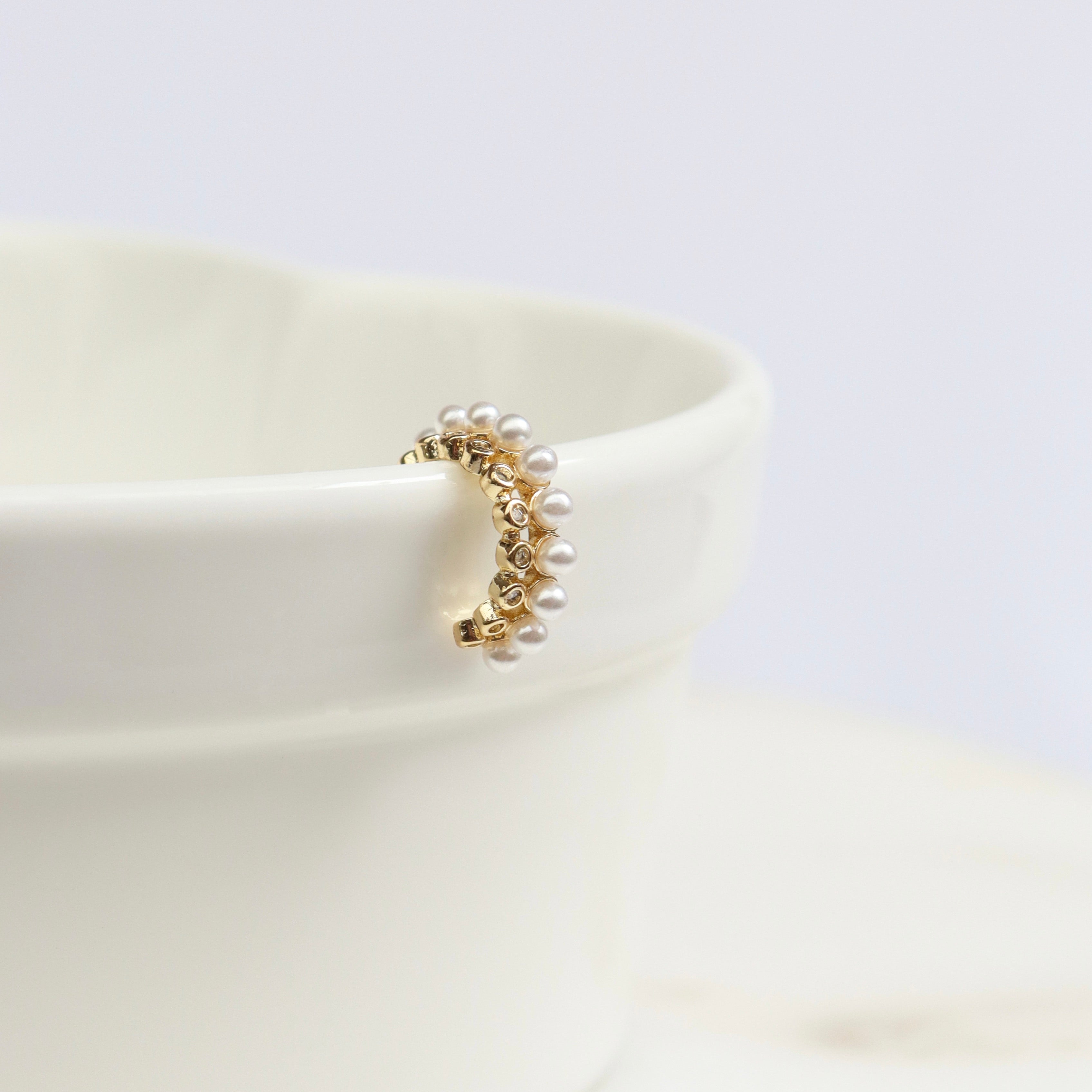 Earcuff Cristales y Perlas