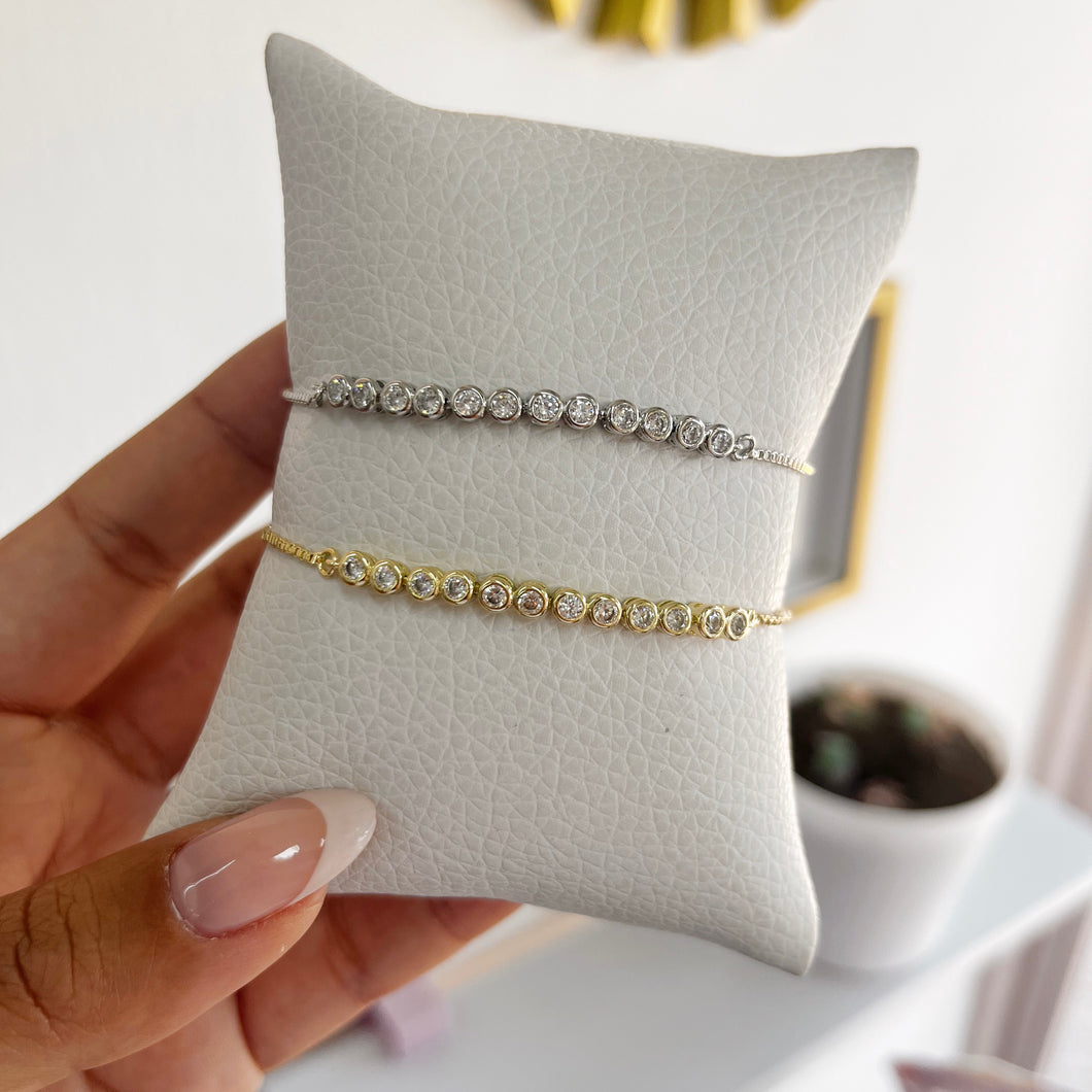 Pulsera Ajustable Bubble (Plateada)
