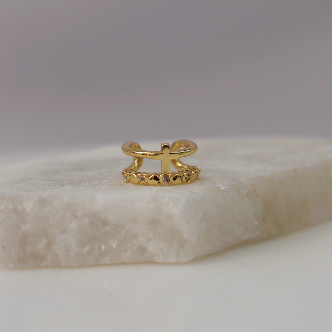 Earcuff Doble Cruz