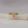Anillo Ajustable Corazón Rosado