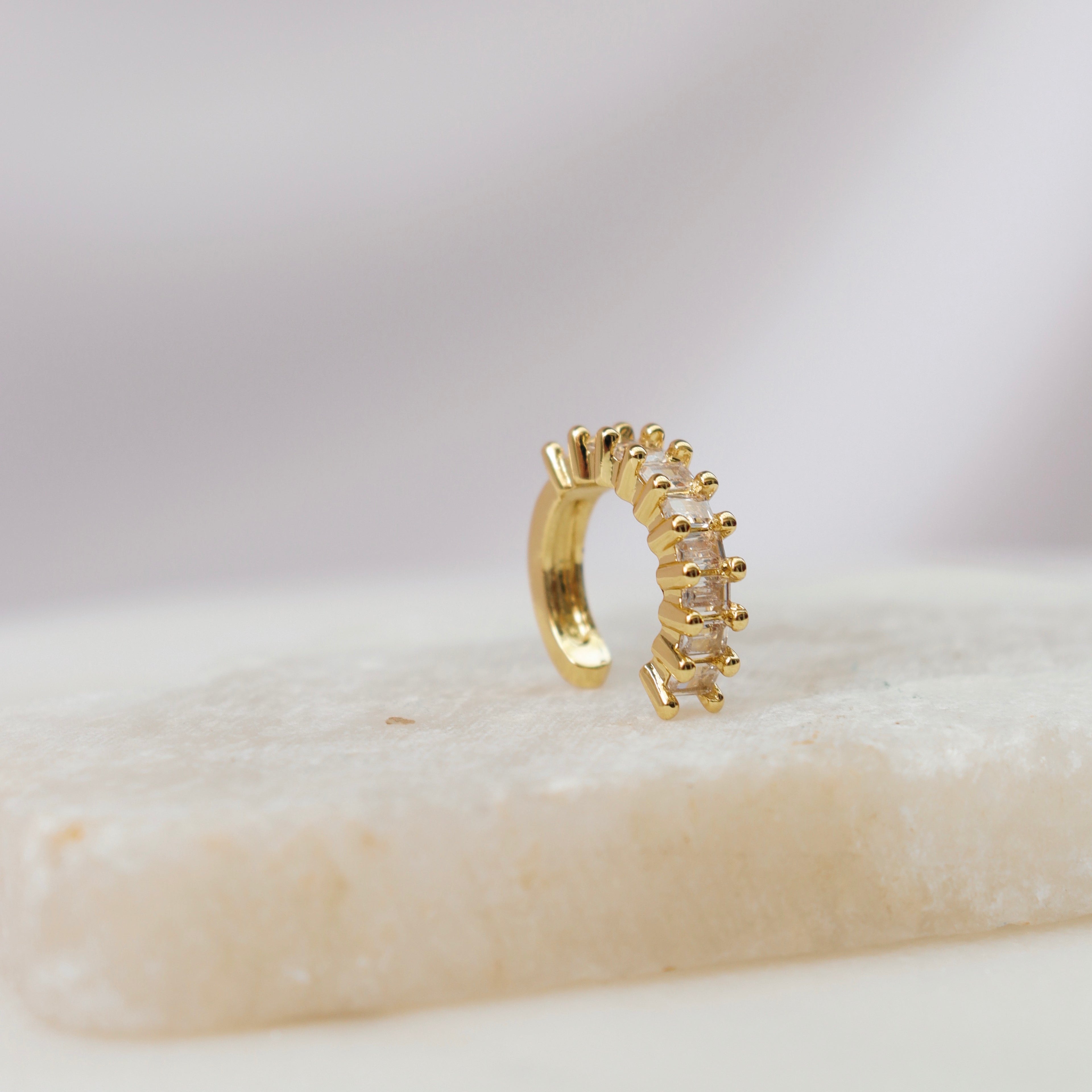 Earcuff Cristales Baguette