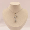 Collar Rosa (Plateado)