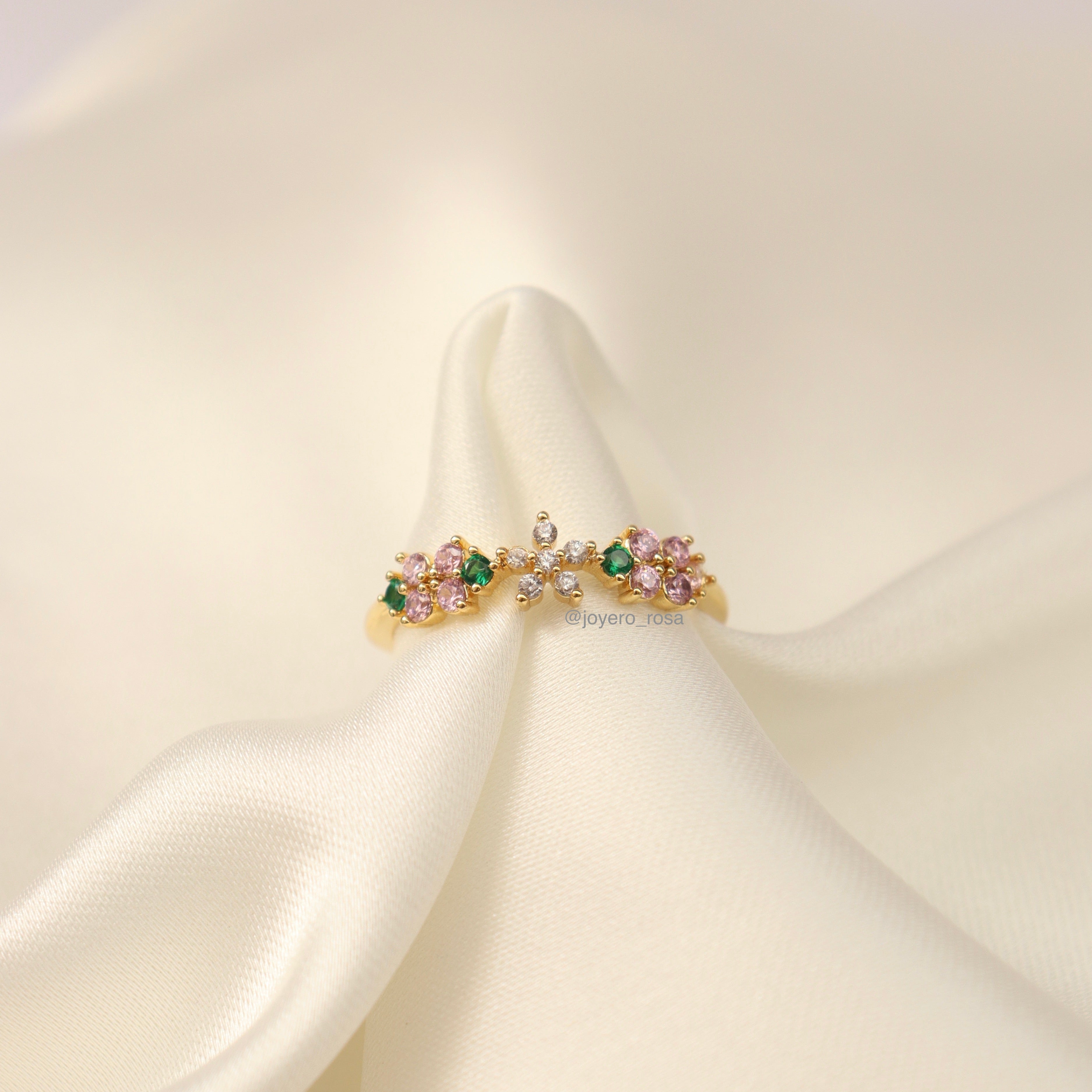 Anillo Ajustable Flores