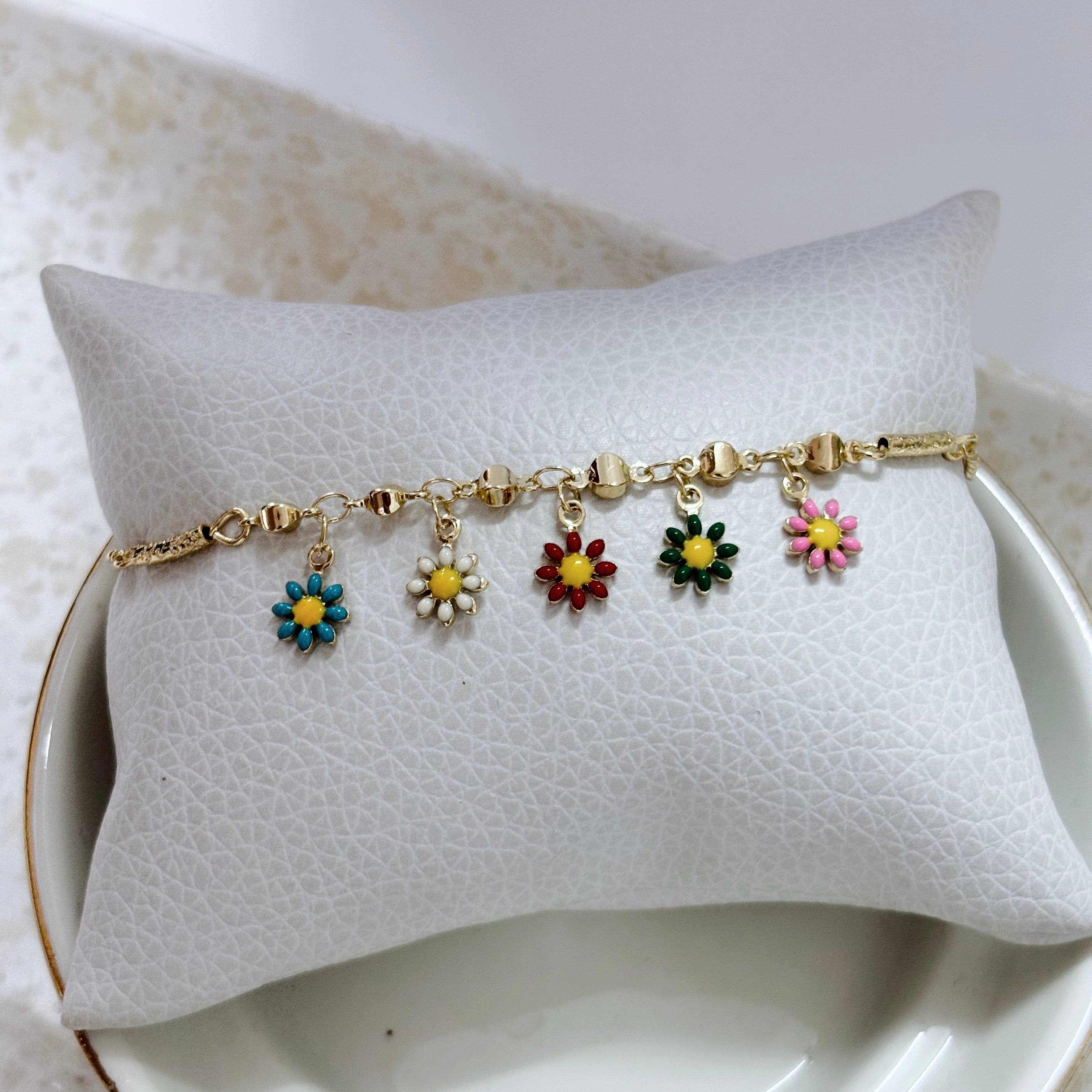 Pulsera Margaritas de Colores