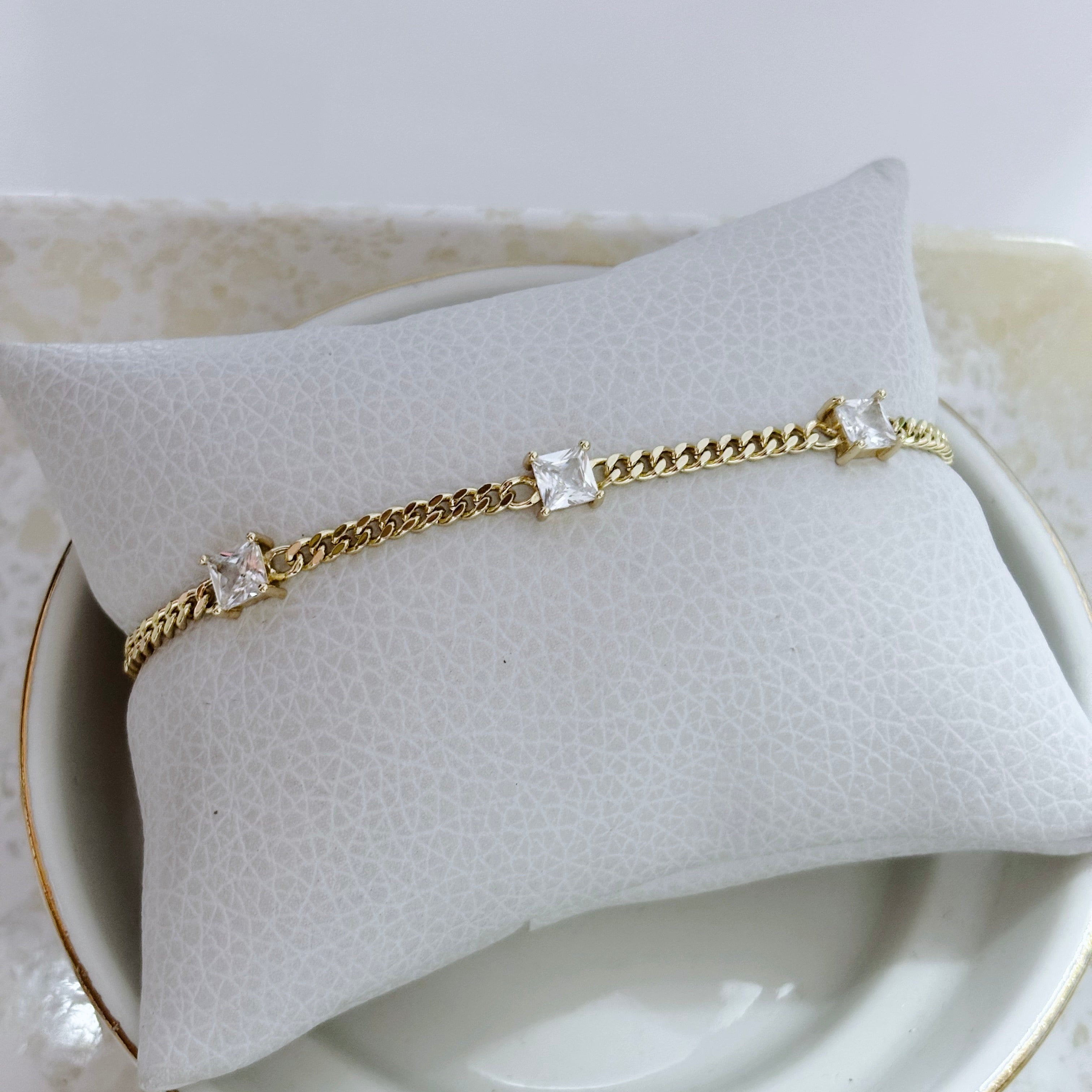 Pulsera Cristales Cuadrados