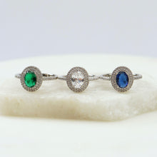 Cargar imagen en el visor de la galería, Anillo Cristal Color Ovalado
