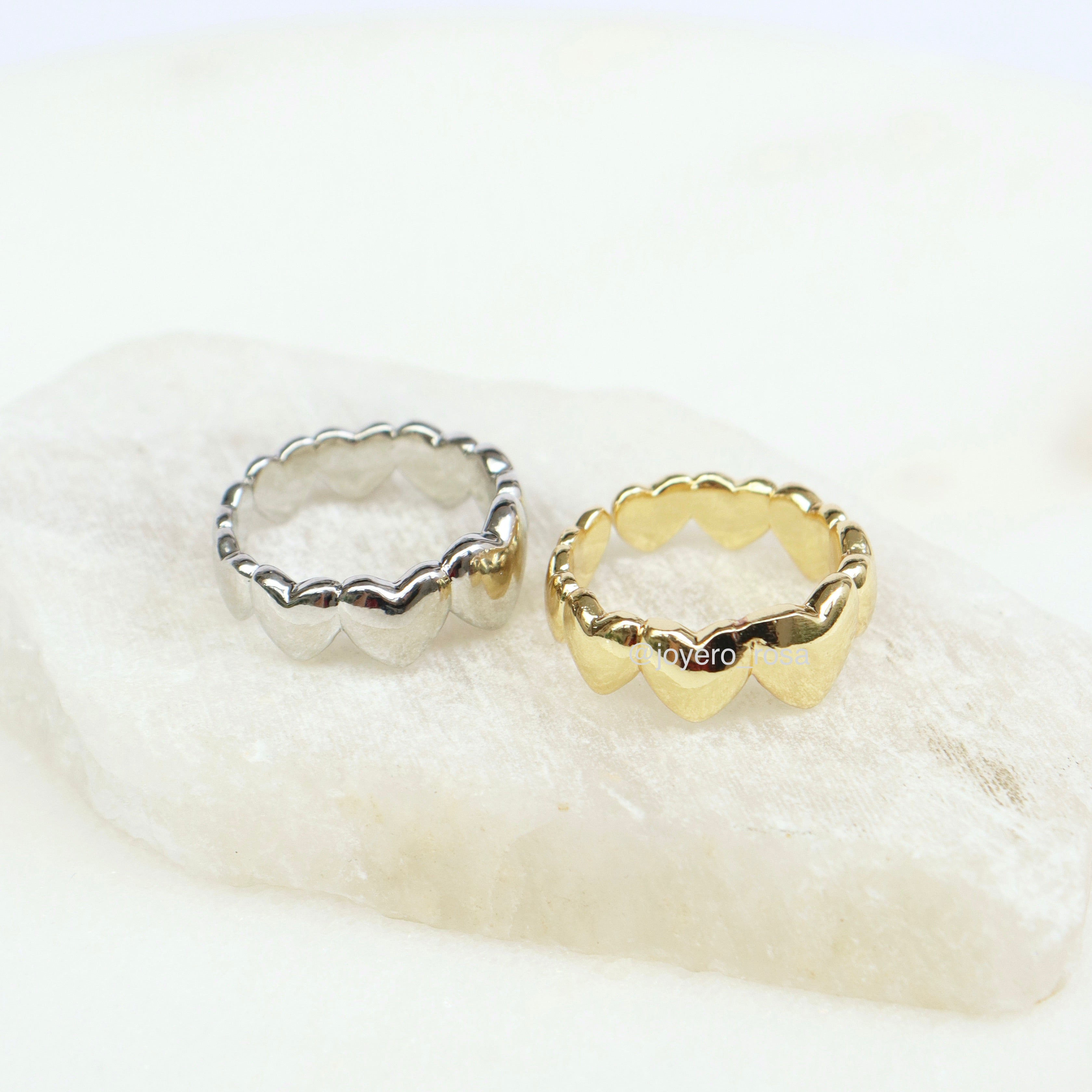 Anillo Corazones