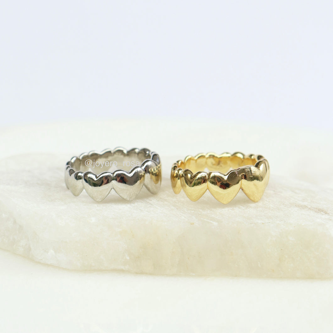 Anillo Corazones