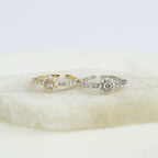 Anillo Perlas y Cristales