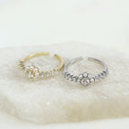 Anillo Perlas y Cristales