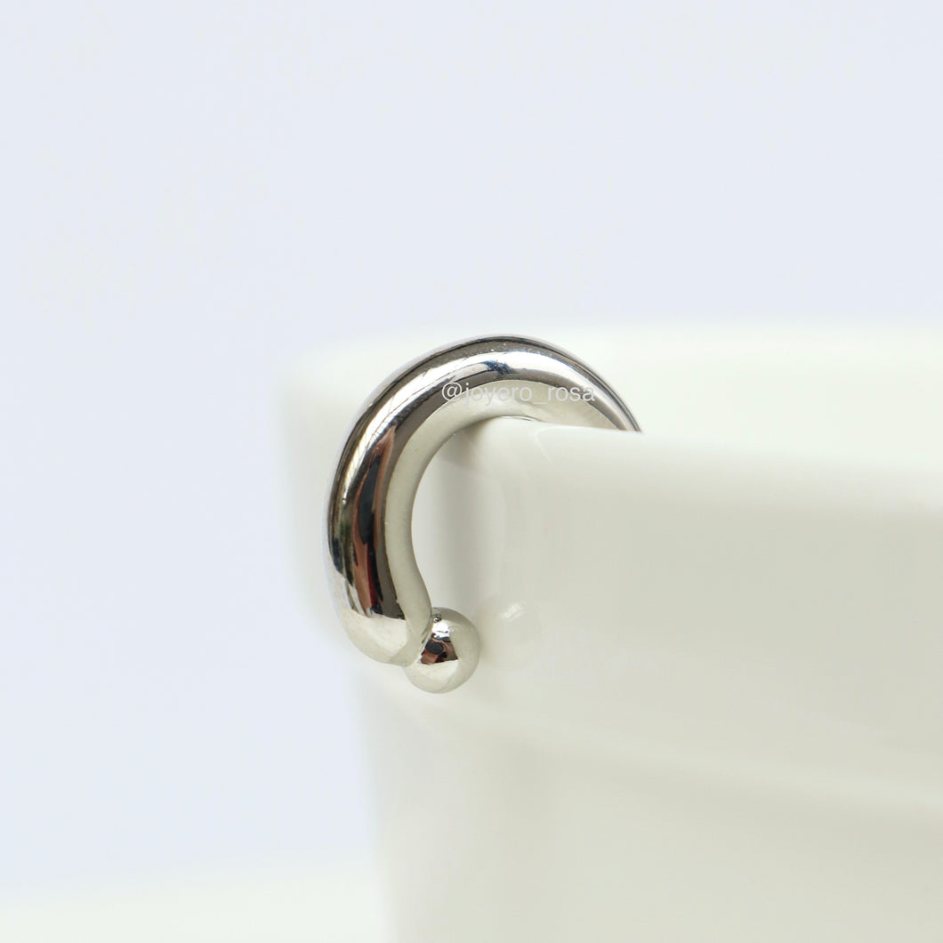 Earcuff Básico Plateado