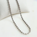 Collar Rope Plateado