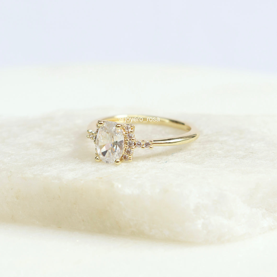 Anillo Cristal ovalado