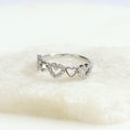 Anillo Corazones con Cristales