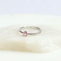 Anillo Gota Rosada Ajustable
