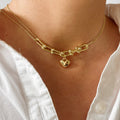 Collar Eslabones U corazón