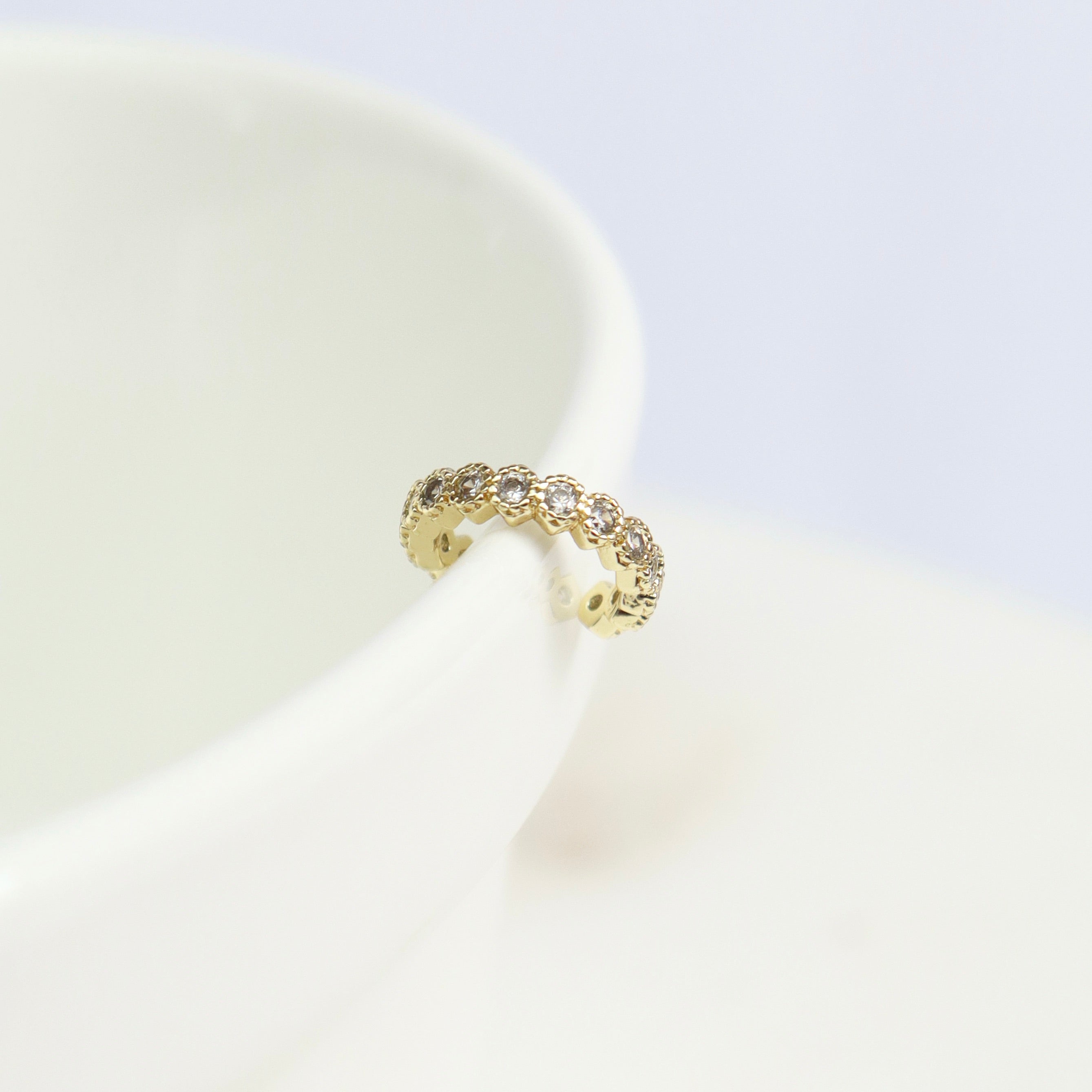 Earcuff Circulos Cristales