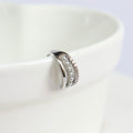 Earcuff Triple con Perlas y Cristales