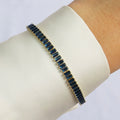 Pulsera Baguette Azul