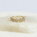 Anillo Flores con Cristales