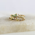 Anillo Ajustable Mariposa Verde