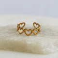 Anillo Ajustable Corazones Pequeños