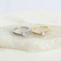 Anillo Ajustable Corazón con Cristales