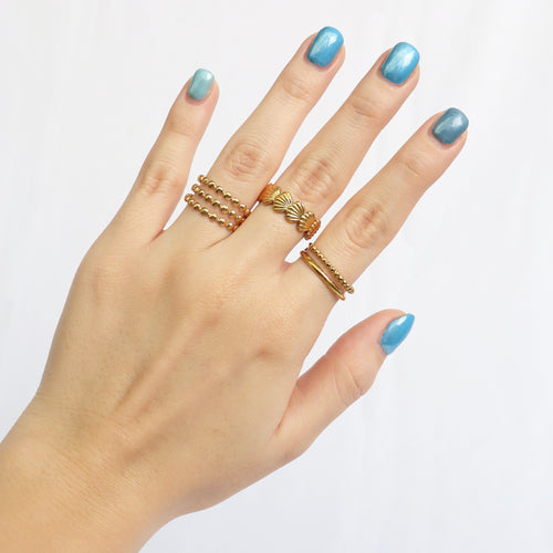 Anillo Ajustable Conchitas