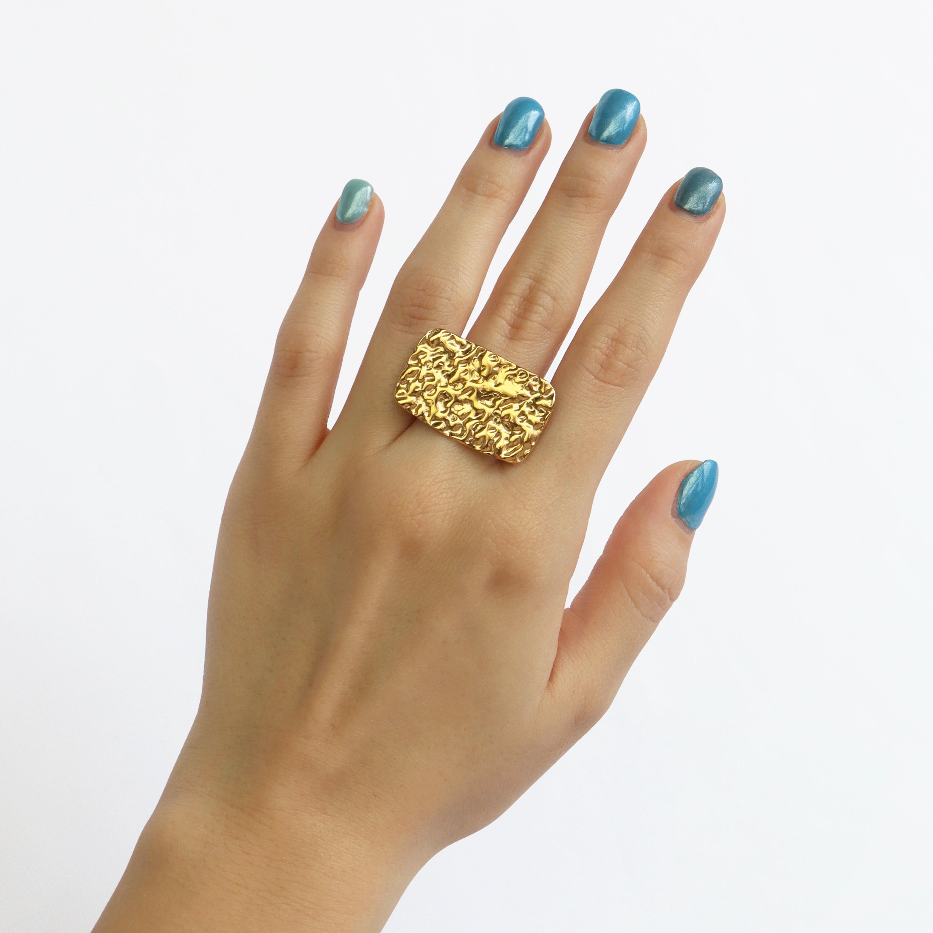 Anillo Ajustable Rectangular