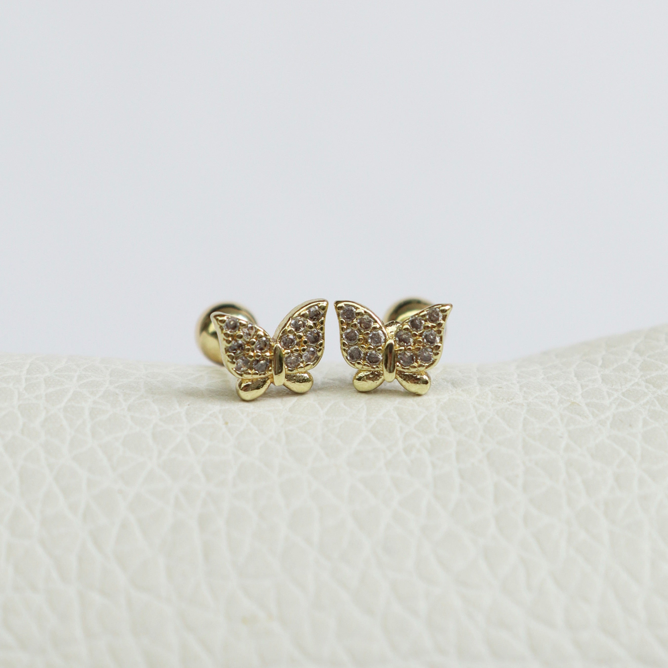 Studs Mariposa (Cierre Bebé)
