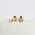 Studs Estrellitas con Cristales (Cierre Bebé)
