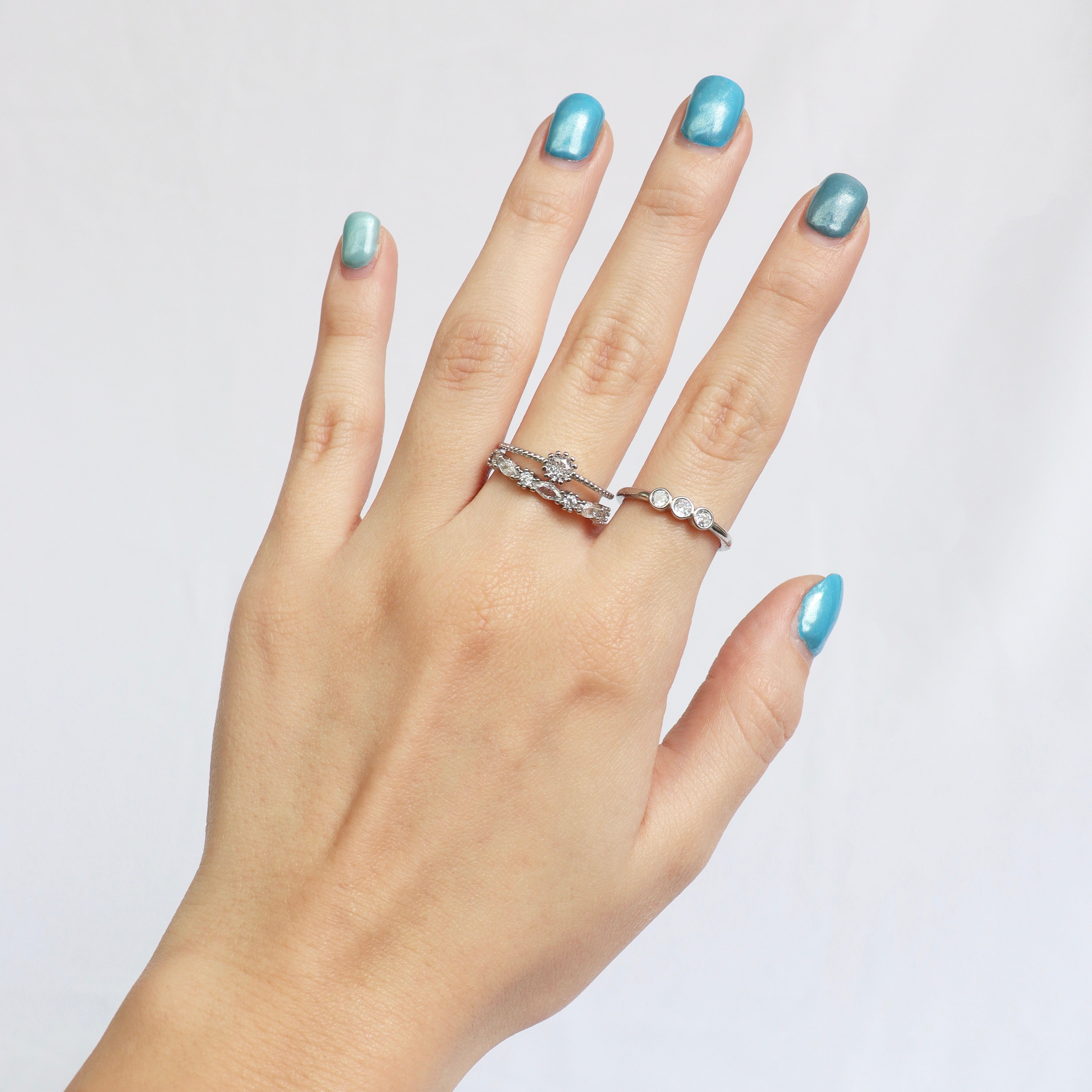 Anillo Circulos Cristal
