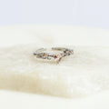 Anillo Ajustable Corazón con Cristales