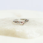 Anillo Ajustable Corazón con Cristales