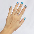 Anillo Ajustable Corazón con Cristales