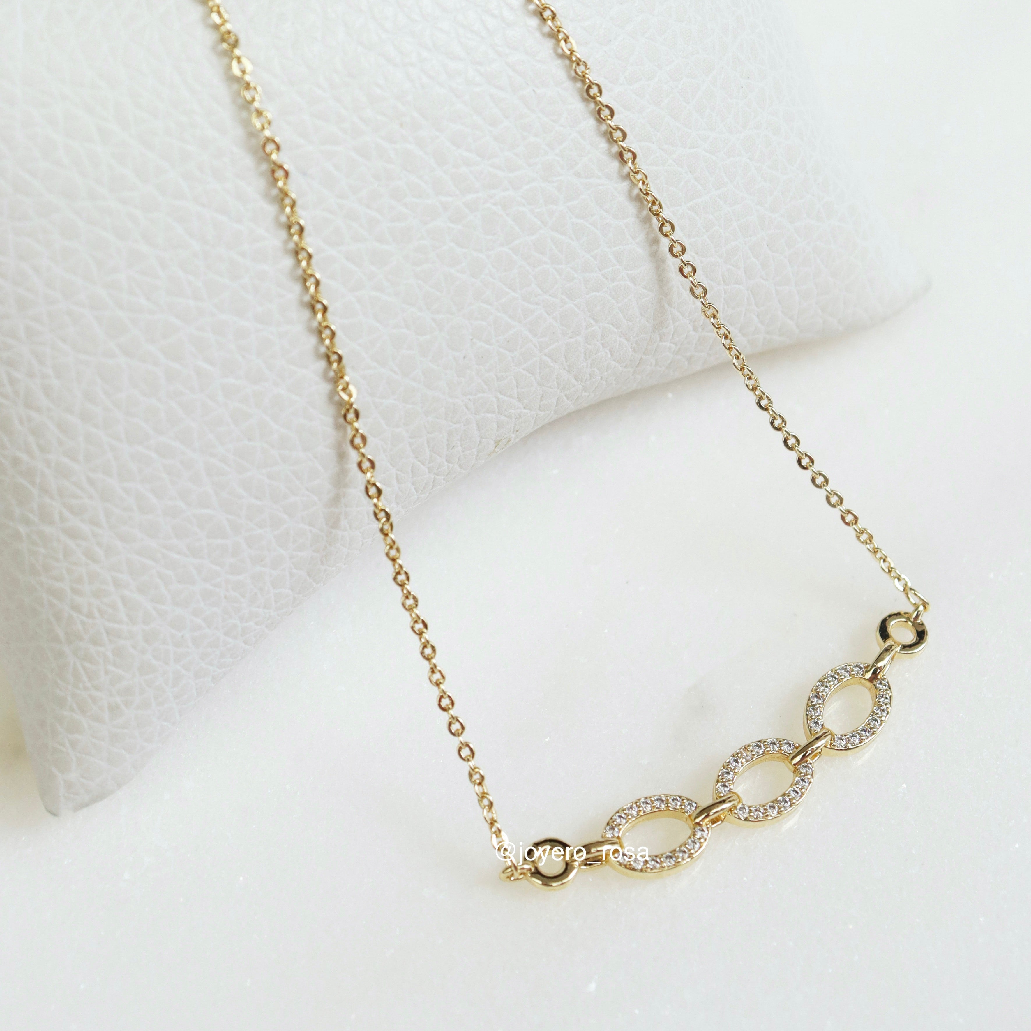 Collar Eslabones con Cristales