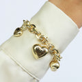 Pulsera Corazones y Bolitas
