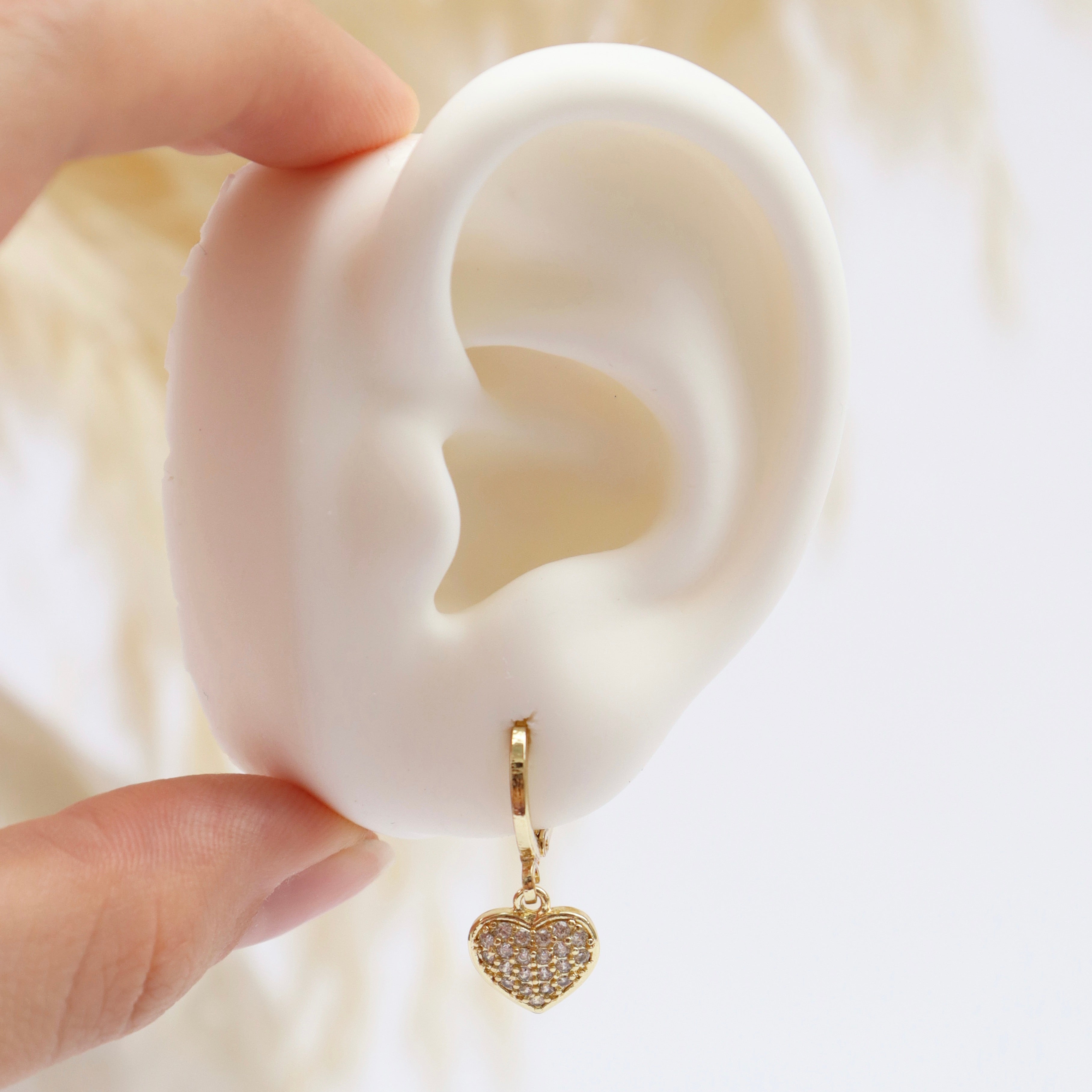 Dangles Corazón con Brillos