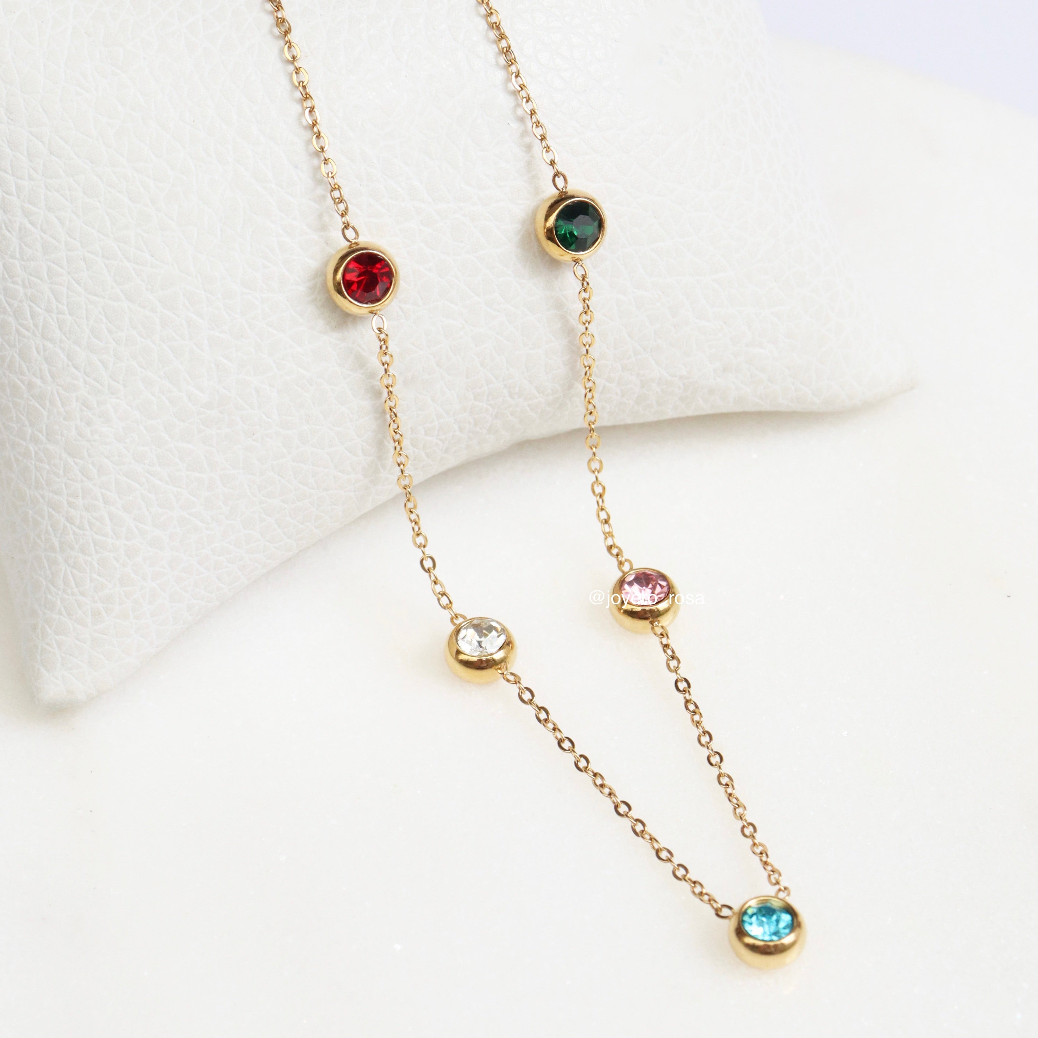 Collar Cristales Multicolor