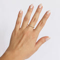 Anillo Ajustable Círculos Cristales