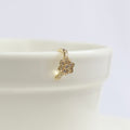 Earcuff Flor con Brillos