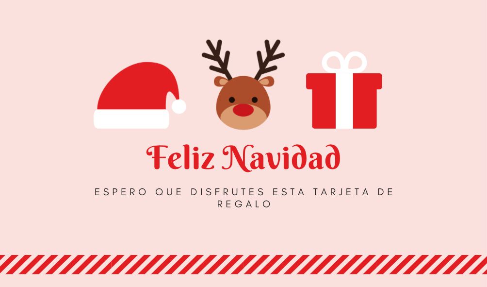 Tarjeta de Regalo Navidad